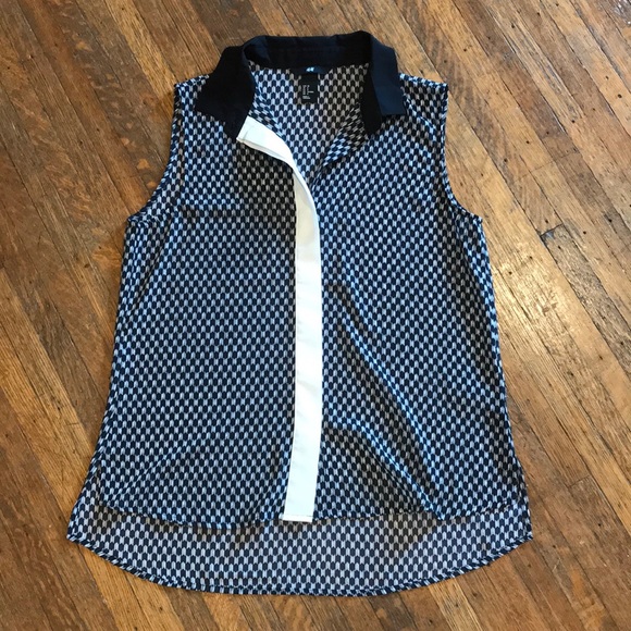 H&M Tops - H&M sleeveless sheer blouse 8